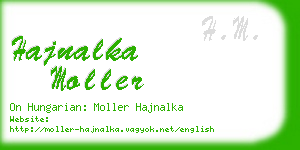 hajnalka moller business card